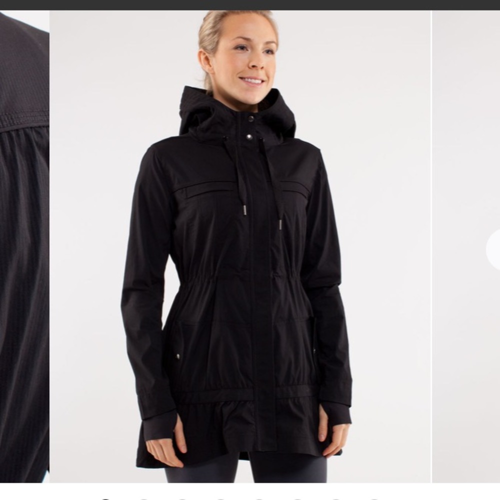Womens Lululemon Apres Practice Anorak black size 6